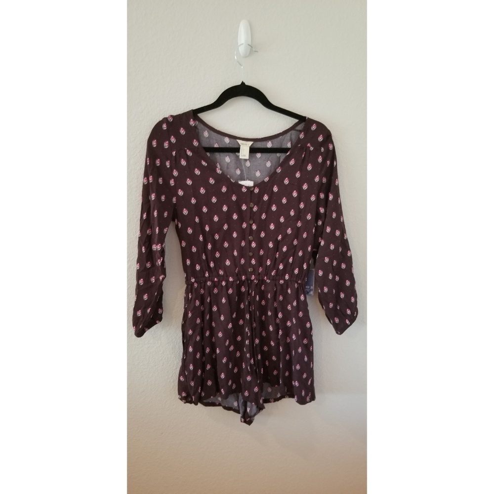 Maroon and Pink Romper